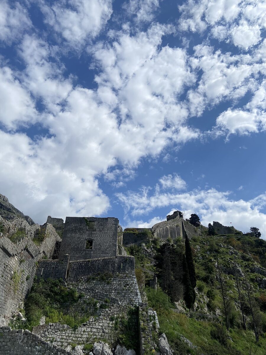 Kotor Fortress above the Bay of Kotor