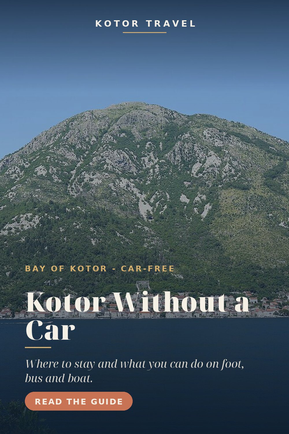 Kotor Without a Car: Getting Around by Bus, Taxi and Boat